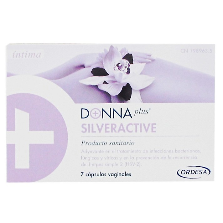 Imagen de Donna Plus silveractive cápsulas vaginales 7cápsulas