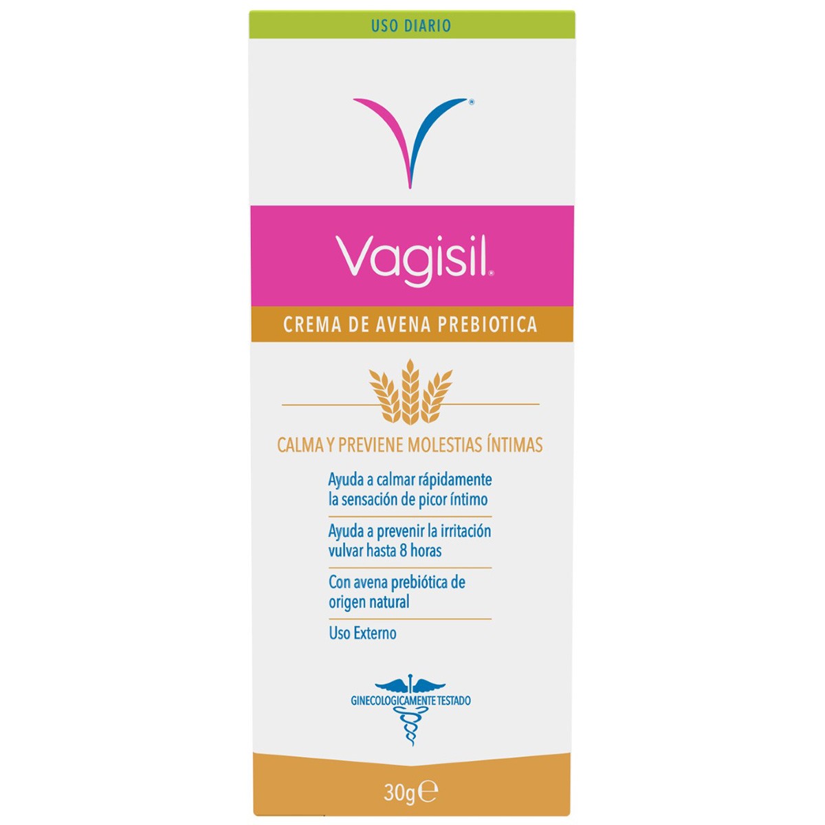 Imagen de Vagisil crema con avena prebiótica 30g